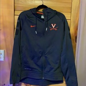 Men M Nike Elite Stripe Full-Zip UVA Hoodie NWT